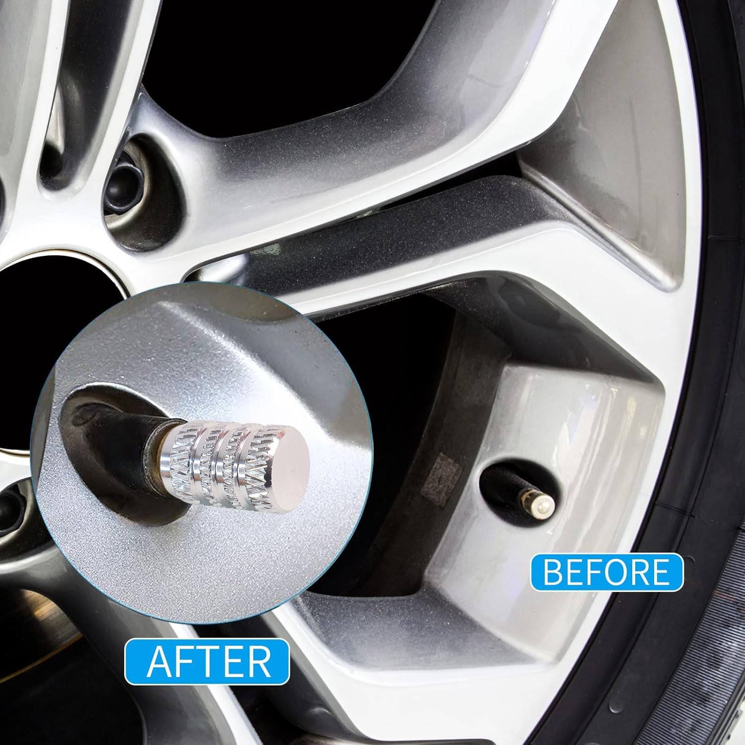 Tire Valve Stem Caps Fit for Genesis Cars. Air Valve Caps Suit for Most Car Truck SUV Wheel Accessories 4pcs Silver. Tire Valve Stem Caps Fit for Genesis Cars. Air Valve Caps Suit for Most Car Truck SUV Wheel Accessories 4pcs Silver.